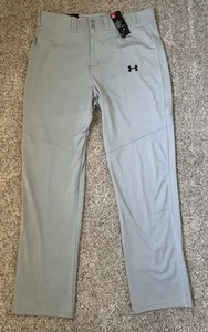 Under Armour Baseball Pants Mens Size XL NWT Heat Gear Gray Loose Fit - Picture 1 of 6
