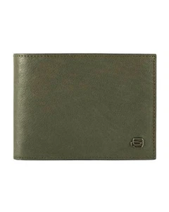 Billetera Piquadro Pu257x2 Embrague Hombre Cuero Verde - Imagen 1 de 2