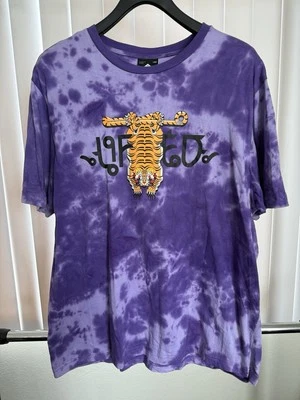 Camisa Tie Dye Para Hombre LRG Tigre Tailandés Gráfico Púrpura Talla X-Grande Foto 1 de 4
