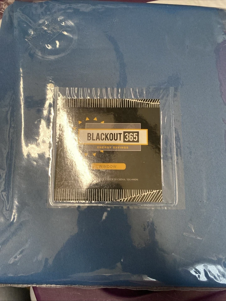 Sartén cortina con ojal forrada estándar apache azul apache 84 pulgadas Duck River Textile Foto 1 de 4