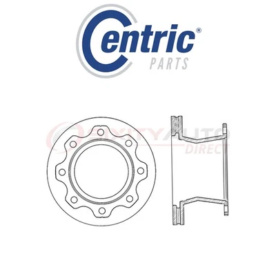 Centric Disc Brake Rotor for 2003-2009 Chevrolet C5500 Kodiak 6.6L 8.1L V8 - sz - Image 1 of 4