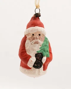 Antiguo Adorno de Navidad de Vidrio Figura Árbol de Papá Noel del Viejo Mundo Alemania? - Imagen 1 de 16