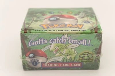 1999 POKEMON WIZARDS OF THE COAST EMPTY 1st EDITION JUNGLE BOOSTER BOX #2 - Image 1 of 4