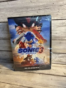 New! Sonic The Hedgehog 3 (DVD 2024) Jim Carrey Fastest Movie Torn Shrink - Picture 1 of 6