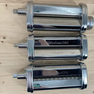 KitchenAid RKSMPRA 3-teiliger Nudelroller & Schneideraufsatz Spaghetti Fettuccine - Bild 1 von 9