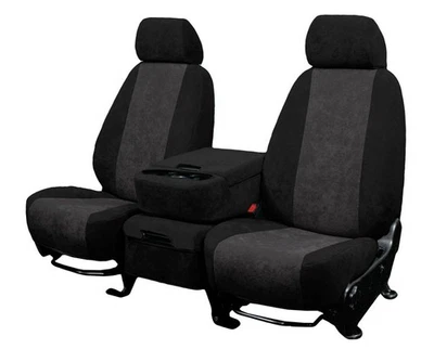 Fundas de asiento de auto CalTrend aptas para Lexus SC430 2002-2007 carbón microgamuza personalizadas Foto 1 de 4