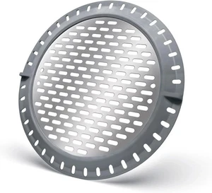 Tifanso Shower Drain Hair Catcher, 5" Stall Cover Silver - Picture 1 of 3