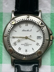 Eddie Bauer Two Tone White Dial Black Band Women’s Quartz Watch - Picture 1 of 8