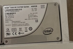 Intel SSDSC2BA400G3 400GB 6Gb/s 2.5" SATA MLC DC S3700 Server SSD Grade B - Picture 1 of 1