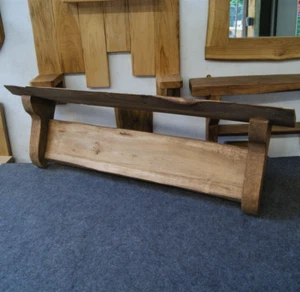 Wide Rustic Kiln Dried Decorative Oak Shelf |101cm| Oak Shelving, Oak Furniture - Picture 1 of 8