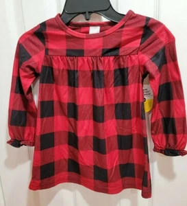 North Pole Trading Co Girls Night Gown Pajama Buffalo Check Size, 3T - Picture 1 of 2
