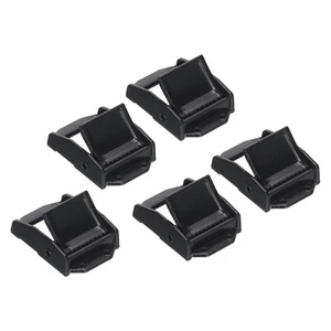5pcs Cam Buckle Metal Press Lock Fastener 1.77" for 1" 25mm Tie Down Strap Black - Picture 1 of 6