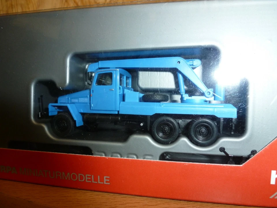 Herpa, Ifa G5 Kranfahrzeug, Blu Nuovo, Confezione Originale - Immagine 1 di 1