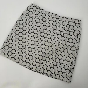 J.Crew Straight & Pencil Skirt Women's 2 Gray White Polka Dot Jacquard Back Zip - Picture 1 of 7