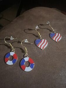 Patriot earrings