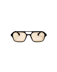 Unisex Sunglasses Black with Peach Pink Lens PIFWEAR Cult PW47-4 - Picture 1 of 4
