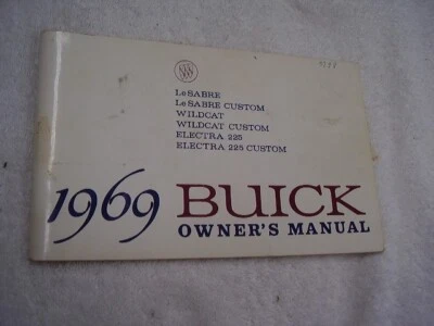 Buick Electra 225 1969 Widcat Lesabre manual original del propietario Foto 1 de 2
