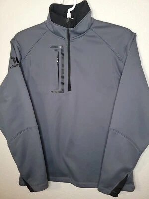 Ogio Mens Small 1/4 Zip Performance Long Sleeve  Gray Pullover Jacket - Image 1 of 4