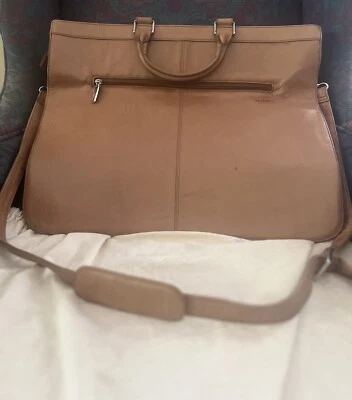 HOBO International Brown Leather Tote Bag, Top Zip Large Handbag with Pockets - Image 1 of 4