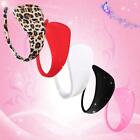 Women Invisible Knickers C-String Leopard Thong  Underwear Solid Color