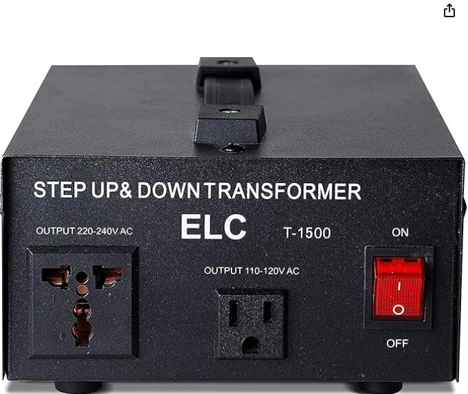 ELC T1500 1500 Watts Voltage Converter Transformer