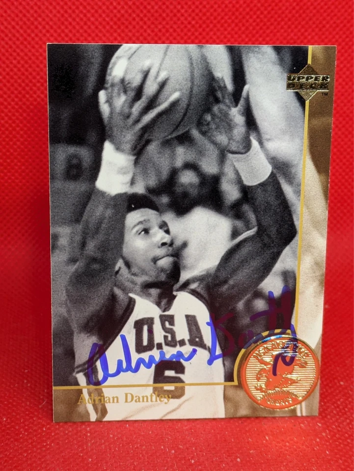 AUTOGRAPH on card: Adrian Dantley 1994 Upper Deck #88 - Image 1 of 1