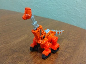 Dinotrux Skya Brontosaurus Orange Diecast Metal Truck Mattel 2015 Netflix - Picture 1 of 14