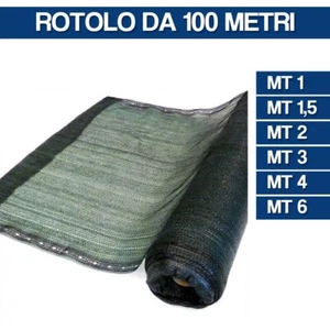 TELO OMBREGGIANTE RETE OMBRA 90% FRANGISOLE FRANGIVISTA OSCURANTE MT 100 24337V - Foto 1 di 22