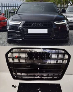 Pour Audi A6 S6 2015+ C7 Grille calandre avant optique S6 noir black - Photo 1/9