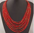 Fashion Women Bohemian Multi-layer Seed Beaded Vintage Long Necklaces