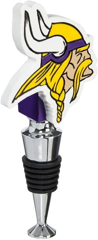 MINNESOTA VIKINGS MASCOT LOGO WINE BOTTLE STOPPER TEAM SPORTS AMERICA Cover