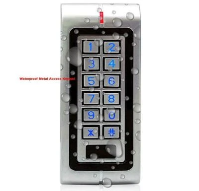 Waterproof RFID Card Standalone Door Access Control Keypad+ Wiegand 26+Backlight - Image 1 of 3