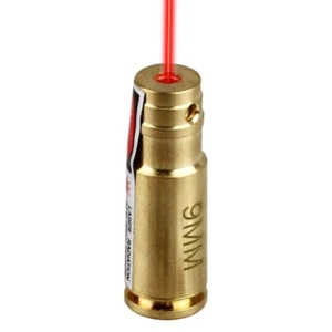 9mm Cartridge Red Dot Laser Boresighter Brass Laser Bore Sight +Battery - Picture 1 of 6