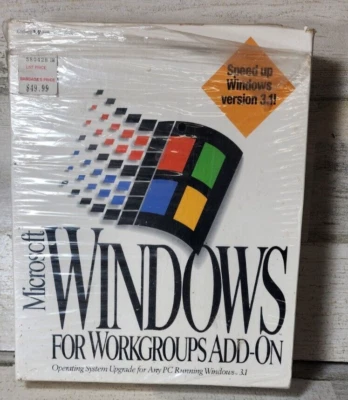 Microsoft Windows For Workgroups Add On Version 3.11 3.5" - Image 1 of 4
