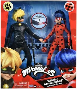 Miraculous Ladybug ~ 10-INCH CAT NOIR & LADYBUG 2-PACK DOLL SET ~ Playmates Toys