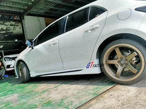 M STYLE UNPAINTED SIDE SKIRT EXTENSION SPOILER FOR TOYOTA COROLLA HATCHBACK - Picture 1 of 6
