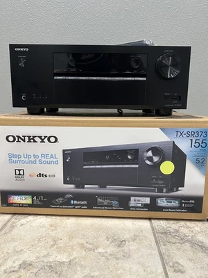 Onkyo TX-SR373 5.2 Channel 4K HDMI Bluetooth A/V Home Theater Stereo Receiver - Image 1 of 4
