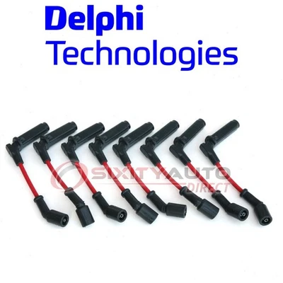 Delphi Spark Plug Wire Set for 2007-2008 GMC Yukon XL 1500 5.3L 6.0L 6.2L V8 ru Foto 1 de 4