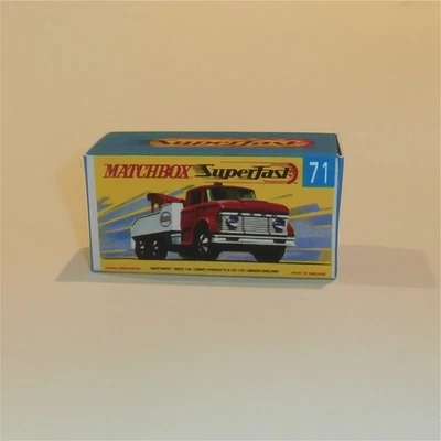 Matchbox Lesney Superfast 71 d Ford Wreck Truck G Style Repro Box - Image 1 of 4