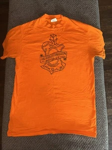 Harley Davidson Vintage T-shirt Large 70s St Charlotte Tar Heel NC Hanes Beefy - Picture 1 of 13