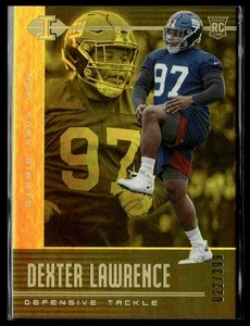 Panini Illusions 2019 #88 Dexter Lawrence Trophy Collezione Oro #/399 - Foto 1 di 2
