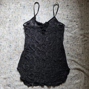 Secret Treasures Black Lace Chemise Slip - Size S - Picture 1 of 10