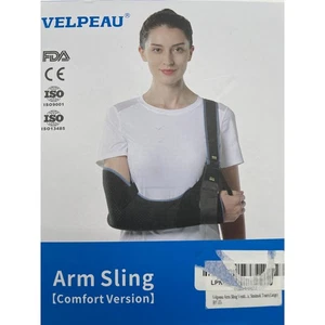 VELPEAU Arm Sling Shoulder Immobilizer Rotator Cuff Support Brace Relieves Pain - Picture 1 of 5