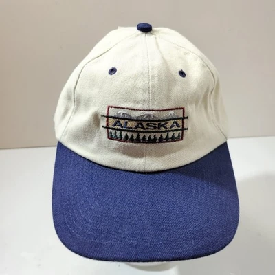 Alaska Hat Cap White/Navy Fahrenheit Fashion Headwear Fab Strap - Image 1 of 4