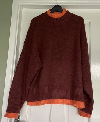 WOMENS Cozy ROKSANDA RELAXED FIT JUMPER SIZE Medium 12/14 VGC orange/brown - Image 1 of 3