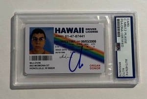 McLovin Fake ID Superbad Signed Auto PSA/DNA Slabbed Christopher Mintz-Plasse - Picture 1 of 2