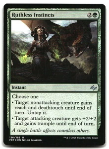 MTG Ruthless Instincts FOIL U Fate Reforged 136 LP - Picture 1 of 2