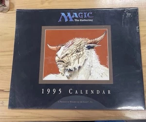 Calendario Magic The Gathering 1995 MTG calendario da parete vintage SIGILLATO - Foto 1 di 10