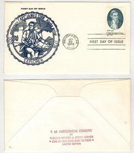 1978 CAPTAIN JAMES COOK 1732 ALASKA SELTEN SIGNIERT TM COVER ERHÖHTER DRUCK - Bild 1 von 1
