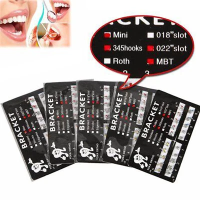 YOKA Dental Ortho Metal Brackets Brackets Mini/Estándar Roth/MBT 022/018 3/345 H Foto 1 de 4